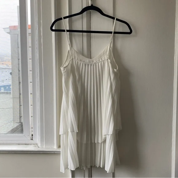Zara white pleated tank dress - Picture 5 of 5